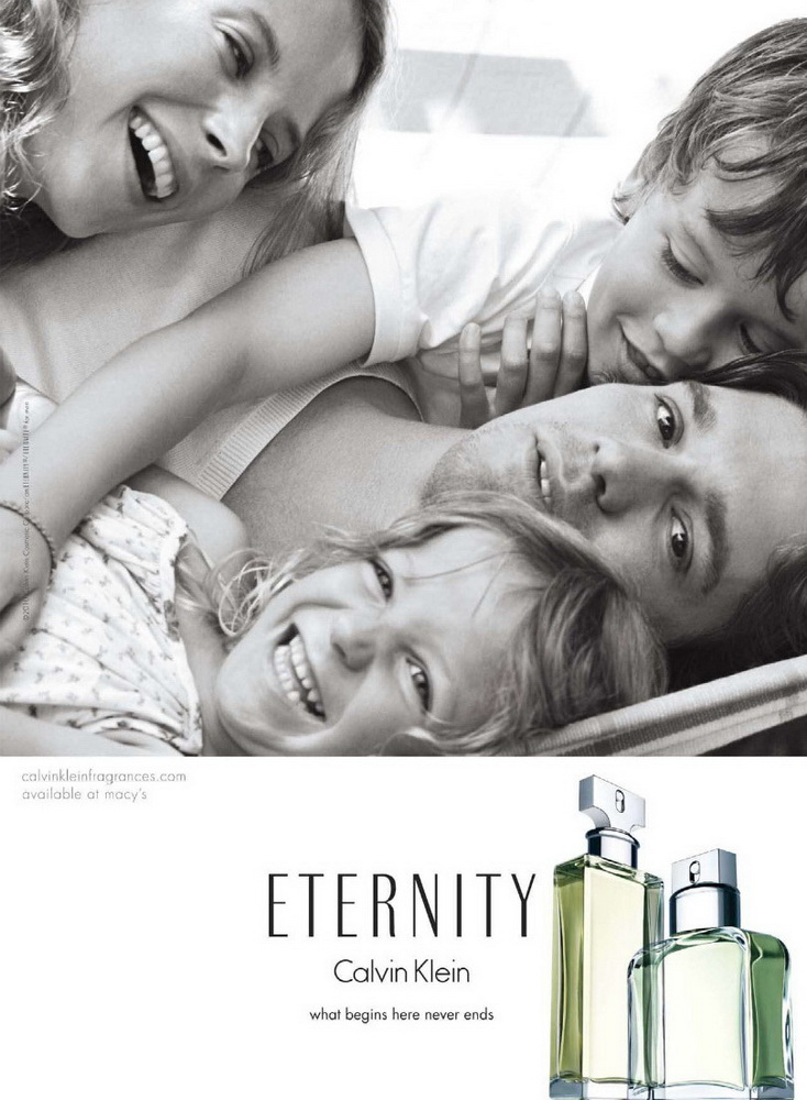 Advertising of the fragrance Eternity