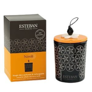 bougie parfumée rechargeable Néroli d’Esteban
