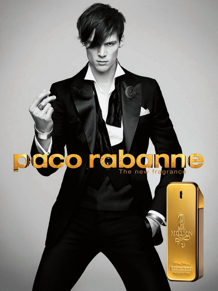 Advertiing of the fragrance 1 Million