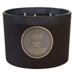 Bougie 3 mèches de Shearer Candles à l'ambre noir