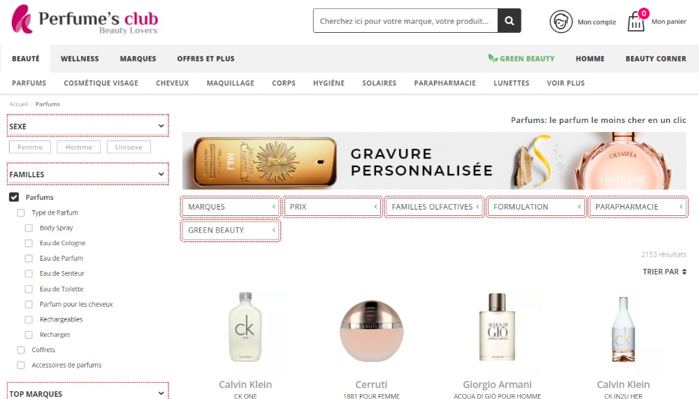 Site de parfum pas cher et fiable Perfume's club