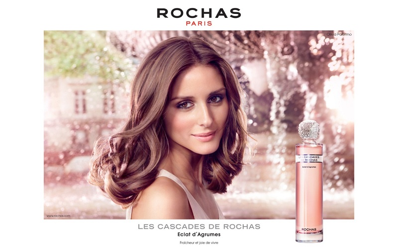 PUBLICITE ADVERTISING  2012  ROCHAS parfum CASCADES éclats d'Agrumes 