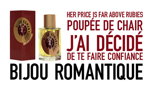 Publicité du parfum Bijou Romantique d'Etat Libre d'Orange
