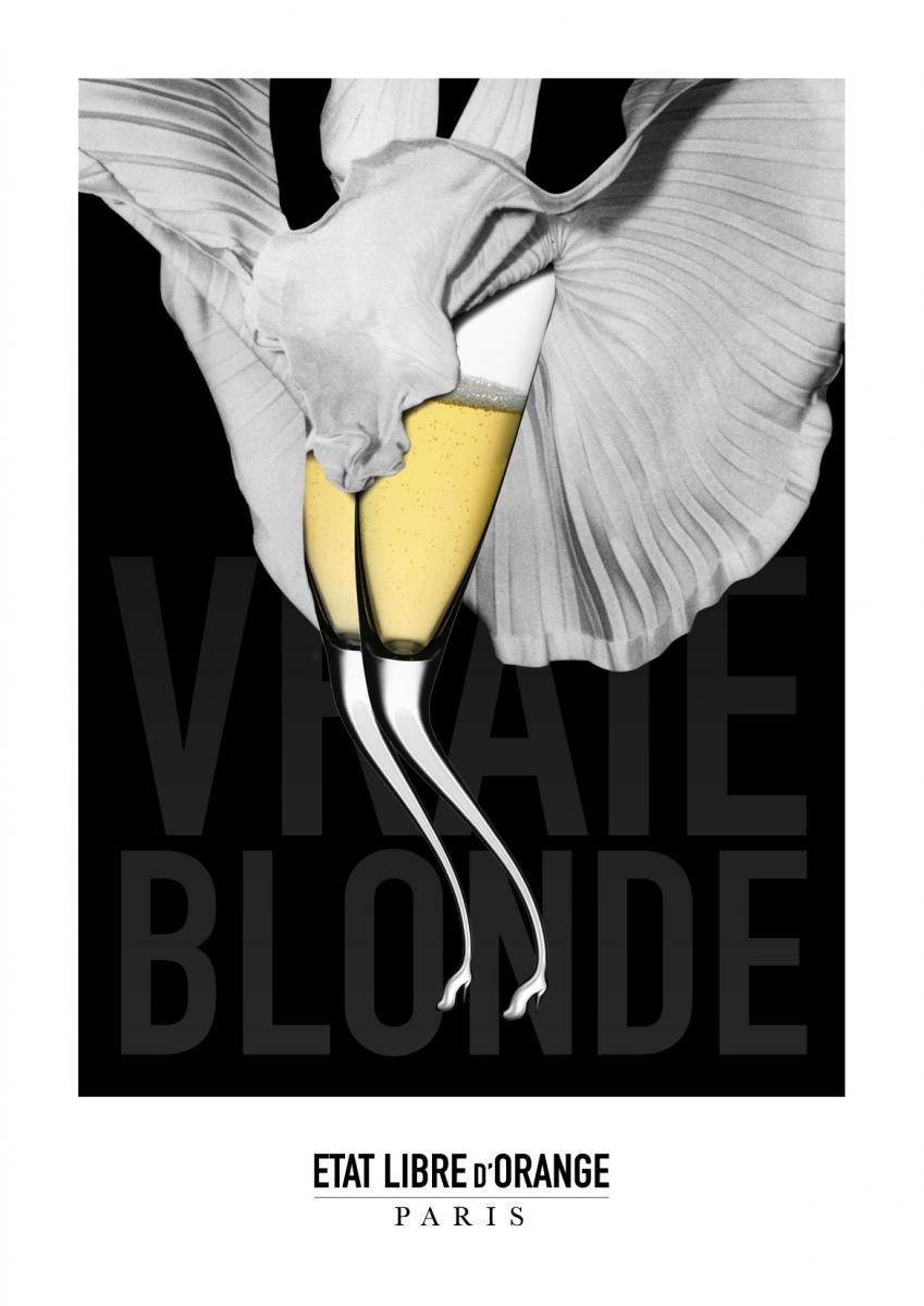 Publicité du parfum Vraie Blonde