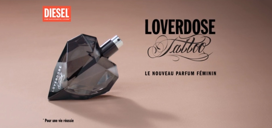 Loverdose Tattoo de Diesel : une publicité très sensuelle