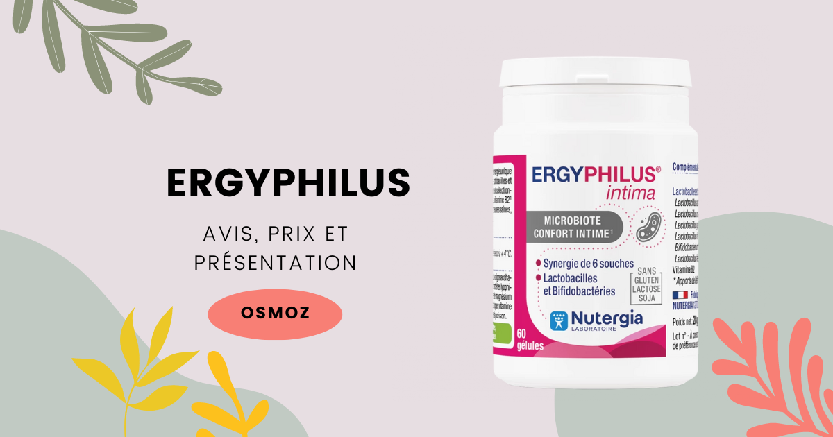 Notre avis sur le complément aux probiotiques Ergyphilus Intima de Nutergia