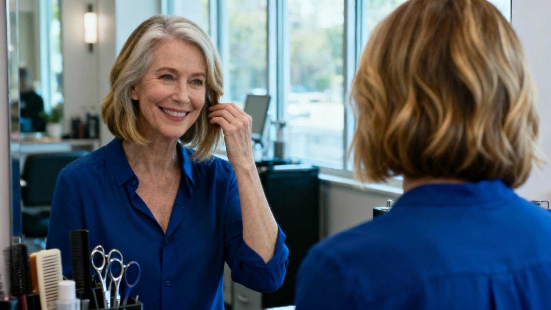 Neither pixie nor long hair: this elegant bob after 60 hides wrinkles in 30 minutes