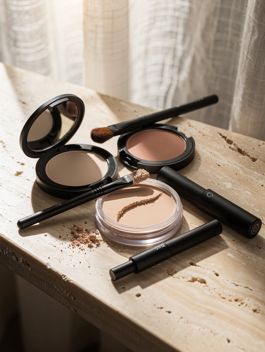 Tap Onto Shadows And Powder Only The Crease