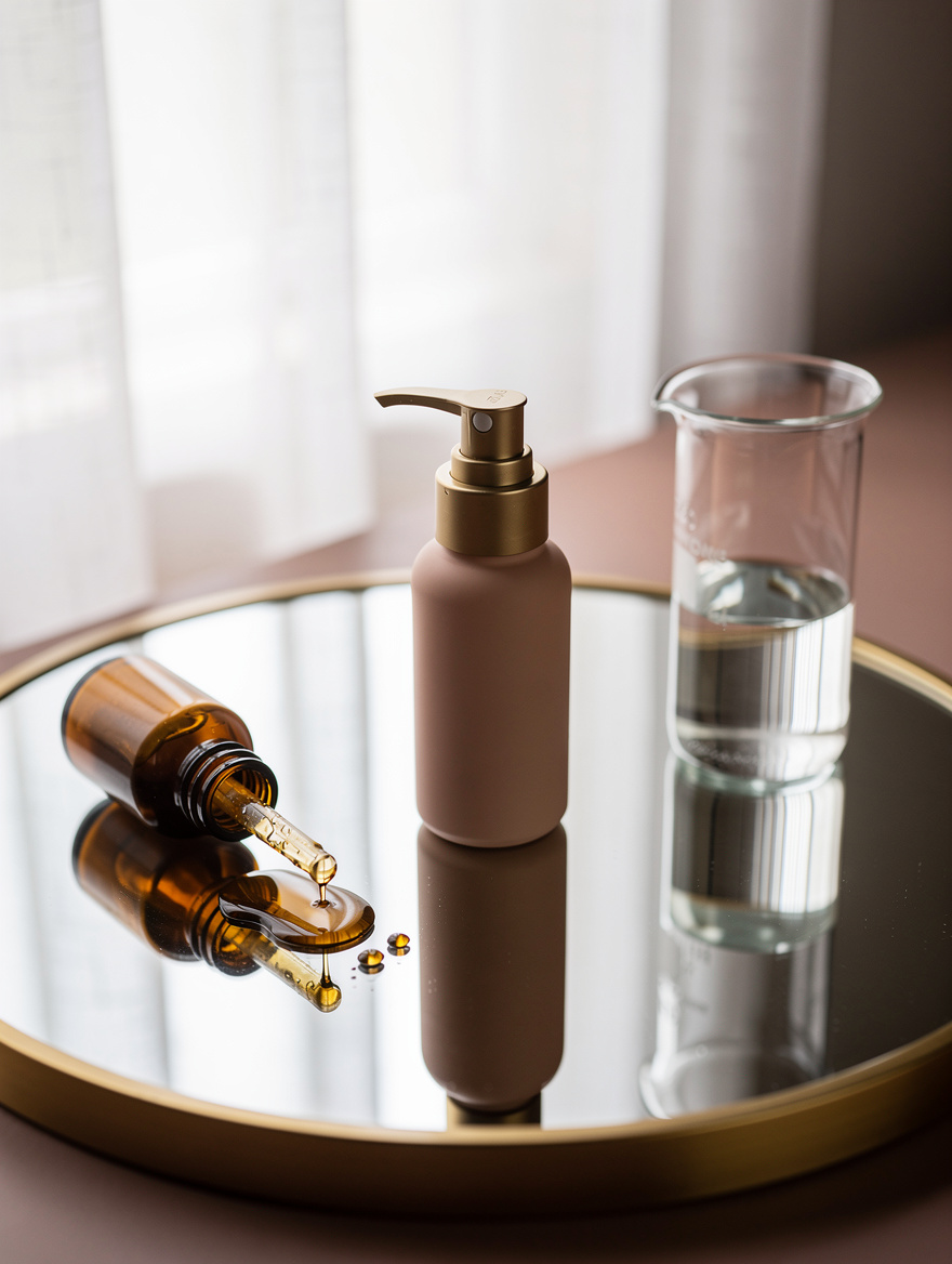 2. Pick a Pump Over a Dropper Bottle