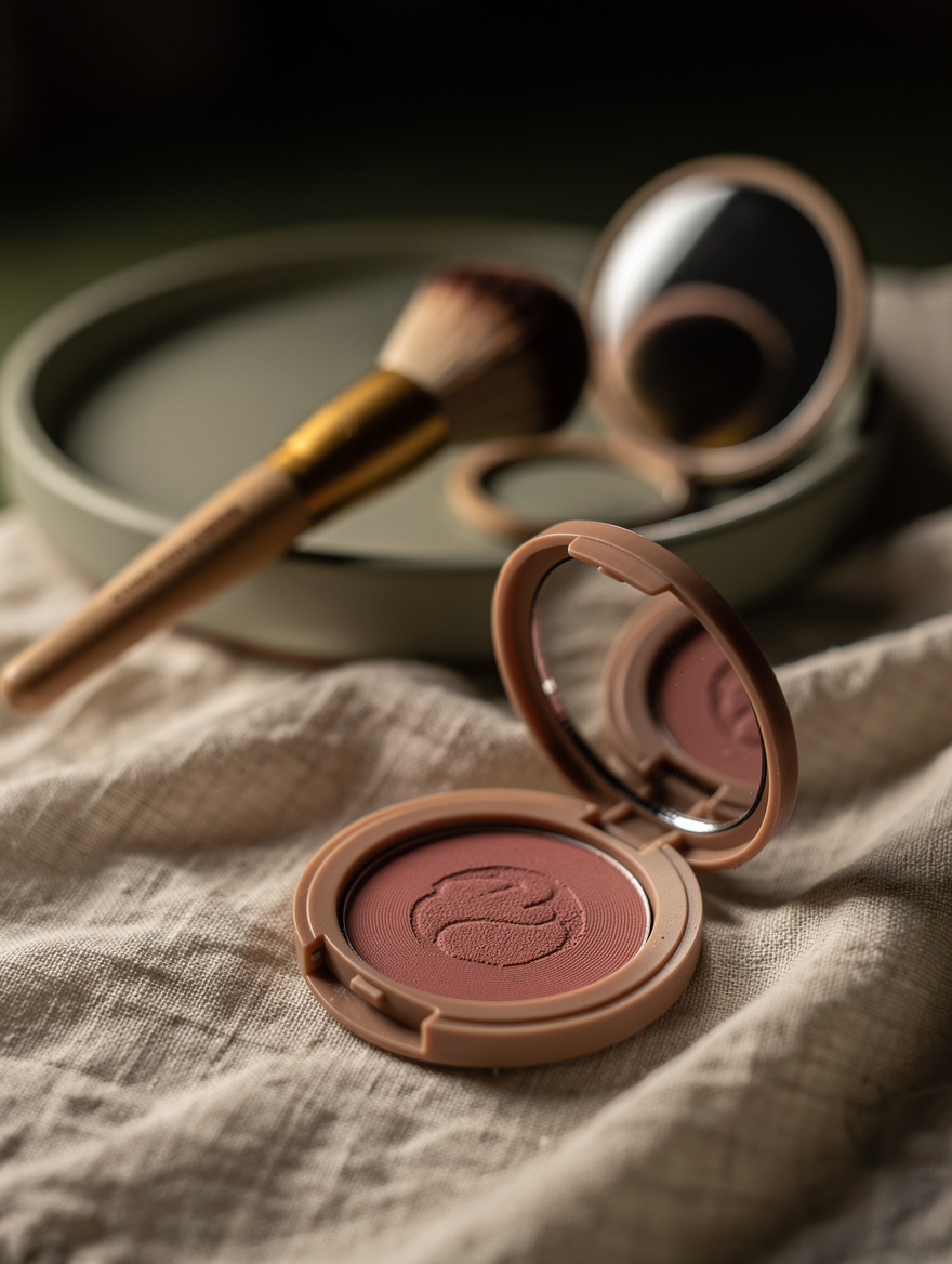 Apply Blush With Your Face Relaxed