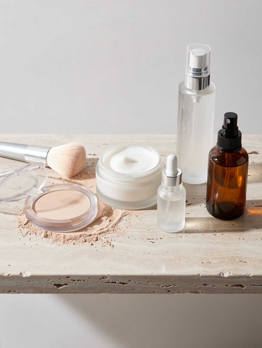 5. Press Product In, Then Use a Mist