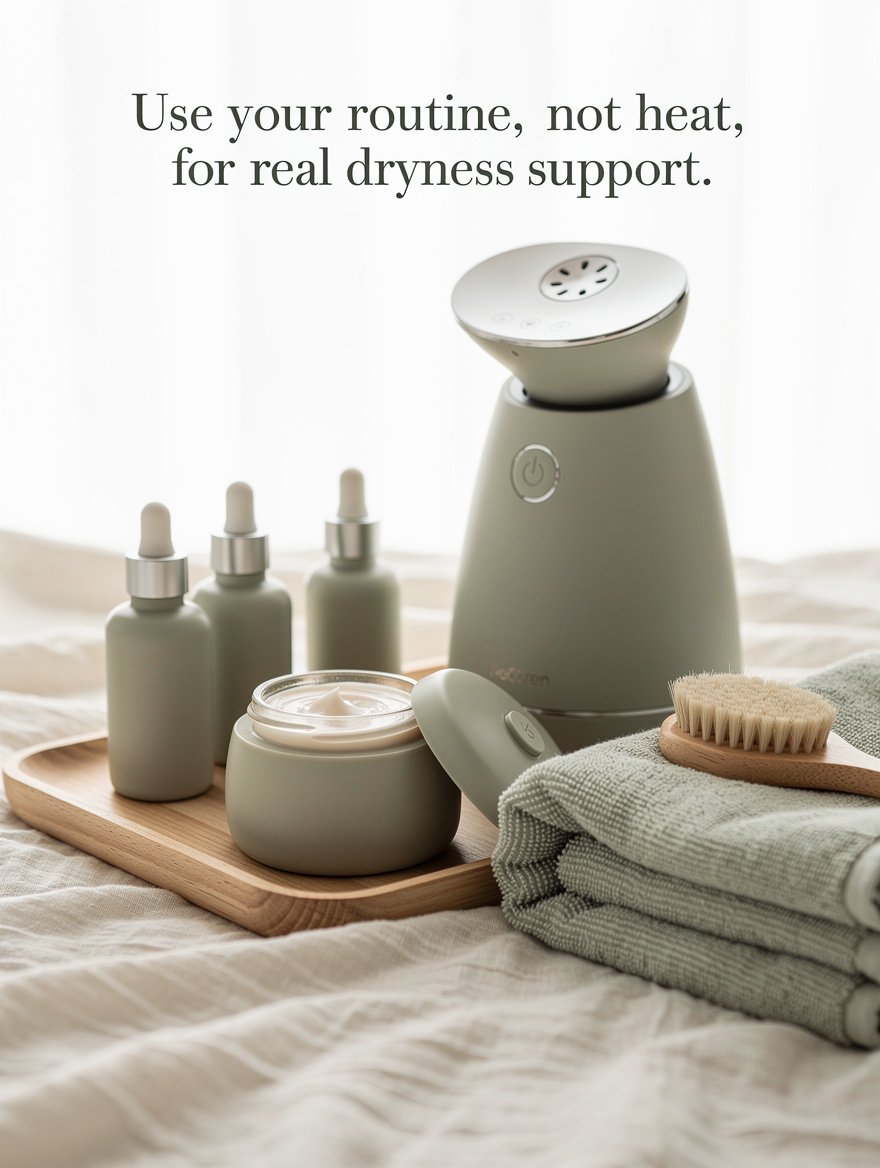 Use Your Routine, Not Heat, for Real Dryness Support