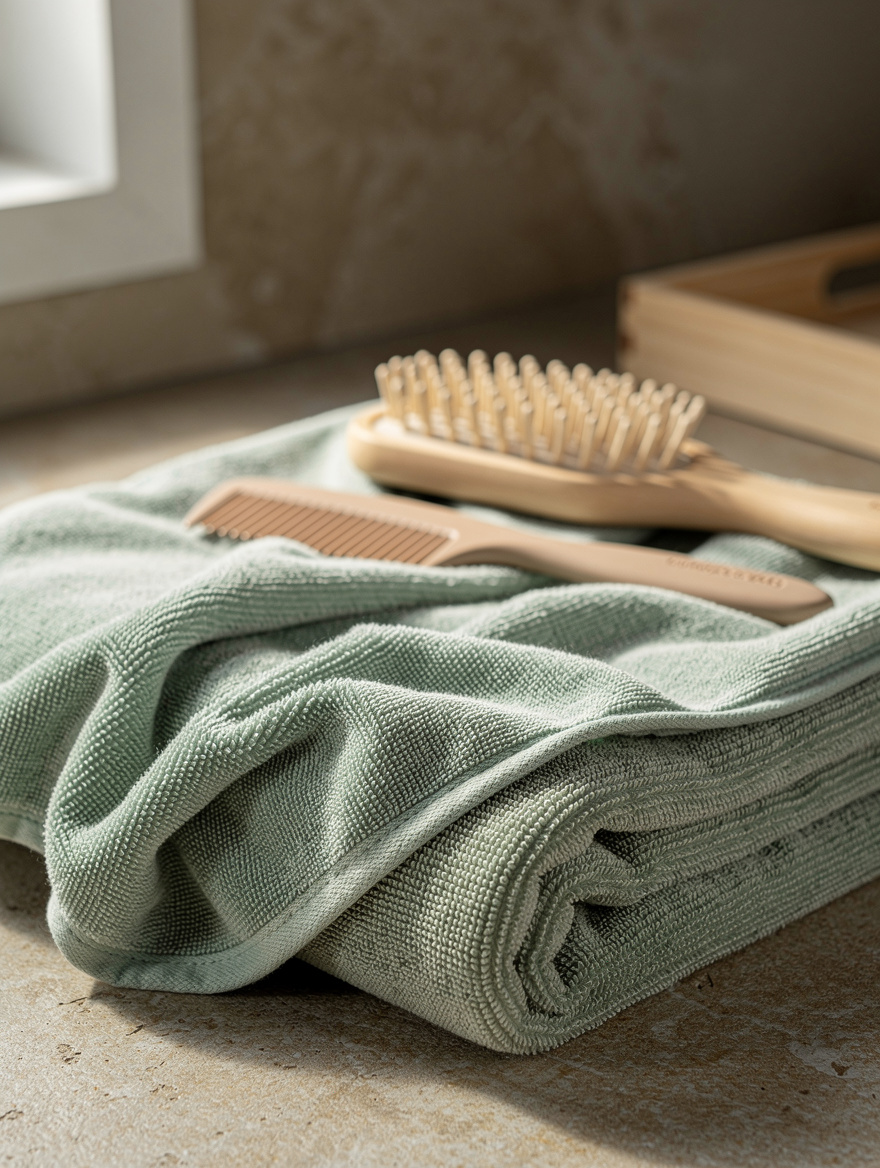 6. Blot Gently and Stop Towel Rubbing